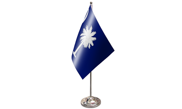 South Carolina Satin Table Flag